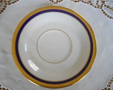 Vintage Syracuse China Old Ivory O.P.CO. WAYNE Gold Encrusted 5 5/8" Saucer  ~