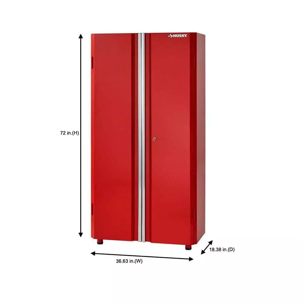 Husky Garage Cabinet 24 Gauge Steel Freestanding Red 36
