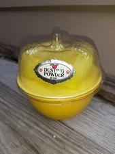 Vintage 60s Dusting Powder In Decorative Apple Shape NOS By Div Scott ChemCo. NY