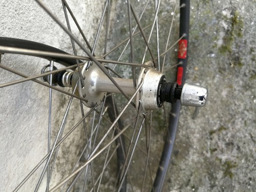 MAVIC GL 330 TUBULAR WHEELS WITH SHIMANO DURA ACE HBS NOS 32 HOLES RUOTE NUOVE - Picture 2 of 12