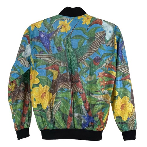 Chaqueta Pride Products All Over Print Birds Tyvek Cremallera Completa Años 90 80 Talla M De Colección - Imagen 8 de 21