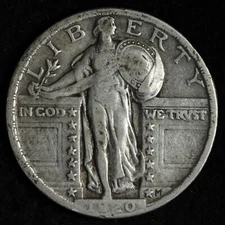 1920 Standing Liberty Silver Quarter XF E319 VJCM