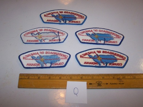 Boy Scouts of America CROSSROADS OF AMERICA COUNCIL INDIANA Patch - Lot of 5 - Picture 3 of 3