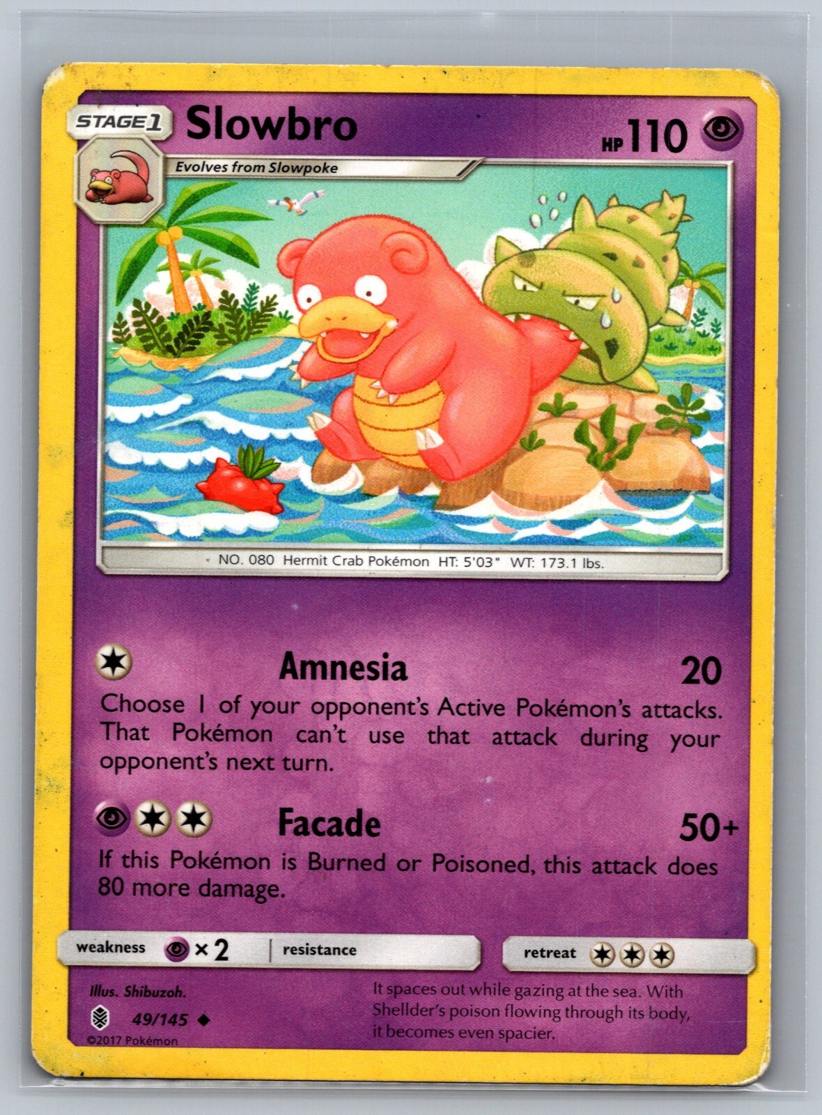 Pokemon TCG Slowbro #49/145 READ CCG Guardians Rising