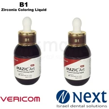 LOTX2 Dental not sintered zirconia shade color liquid 30ml Mazic Art Vericom B1