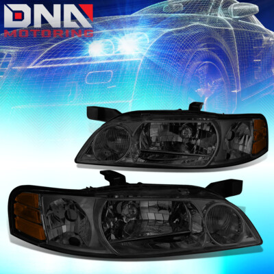 FOR 00-01 ALTIMA L30 SMOKED HOUSING AMBER CORNER HEADLIGHT/HEADLAMP REPLACEMENT