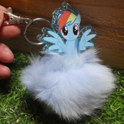 MY LITTLE PONY SCHLÜSSELANHÄNGER REGENBOGEN BOMMEL HASBRO