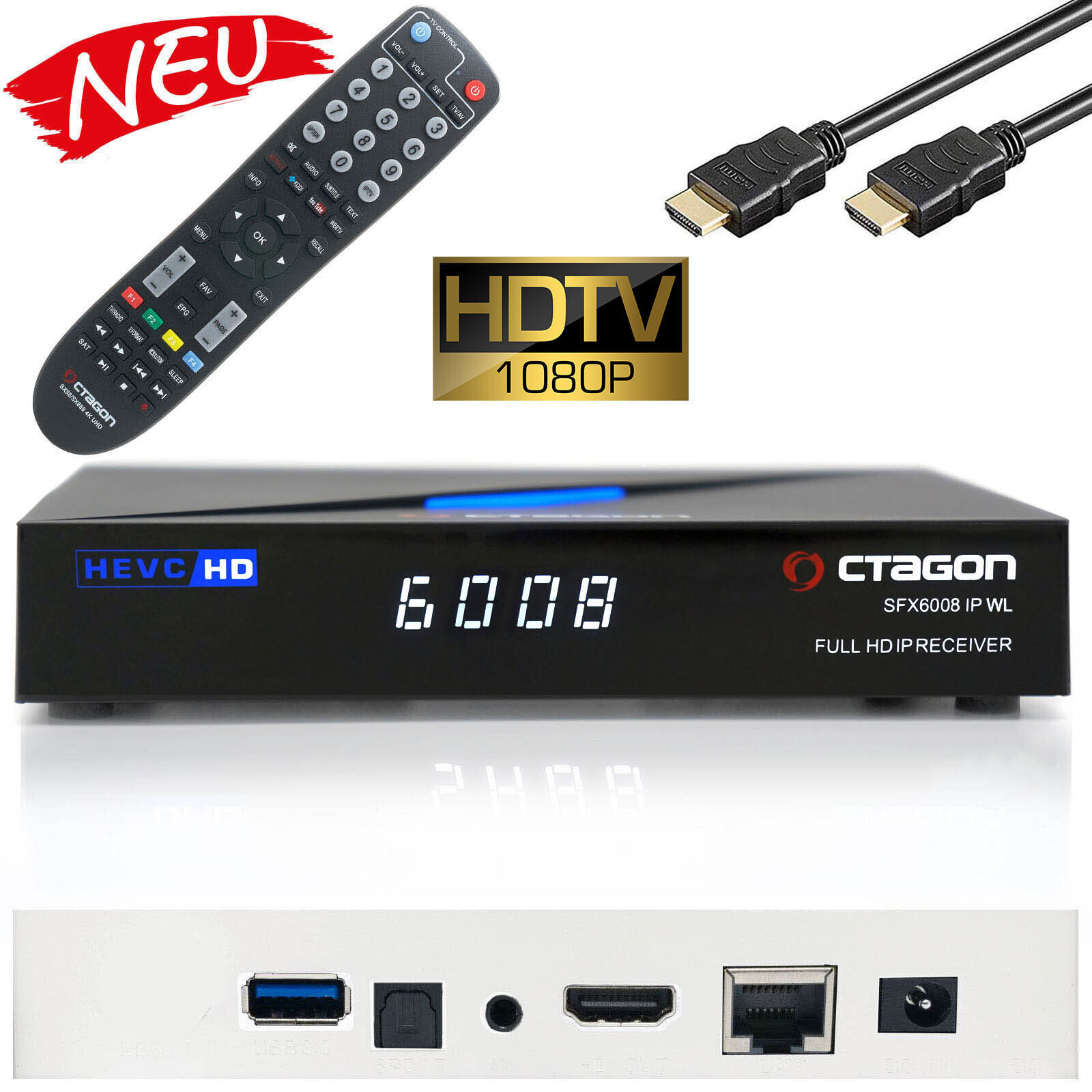 OCTAGON SFX6008 WL SX889 WL HD H.265 IP HEVC - Smart IPTV Receiver Mediaplayer