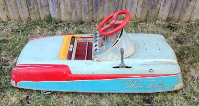LOUIS MARX WIND Up G-Man poursuite voiture justice litho étain jouet