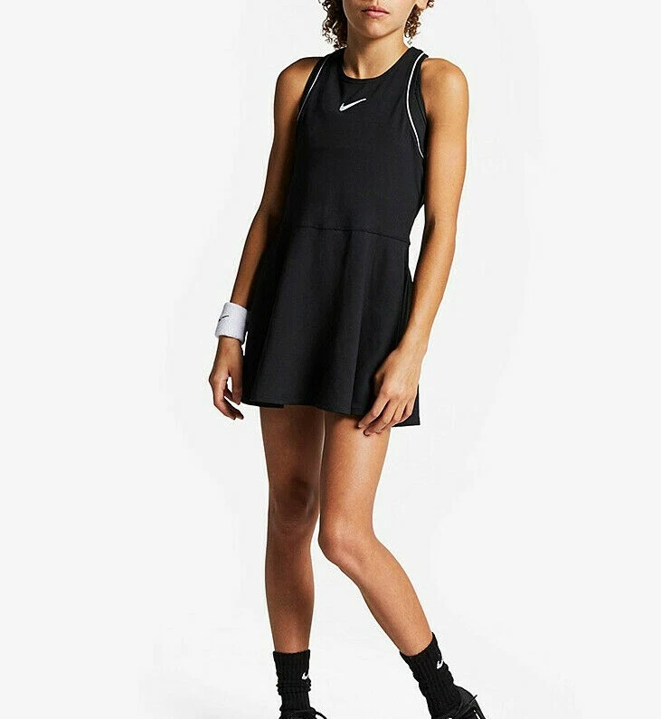 NIKE COURT DRY TENNIS DRESS GIRLS SIZE M 137 146CM AR2502 010