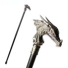Luxury Dragon Head Walking Stick Canes for Men Decorative Walking Cane Stick