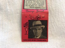 Matchbook Full George Jessel Theatrical Firmament & Comedy Movies New York #335