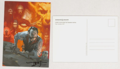 Tyler Jacobson SIGNED TSR AD&D D&D Art Post Card ~ Tales from the Yawning Portal