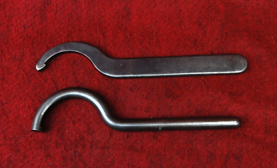 HOOK TYPE SPANNER WRENCHES LOT OF 2