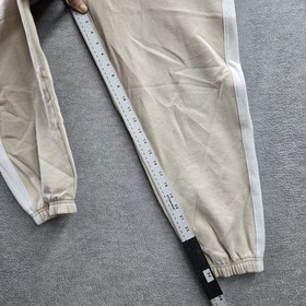 PINK Victoria's Secret Women Pants M Beige Jogger Sweatpants Fleece Laurel