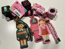 3X Authentic MINISO Squid Game Key Chain and Fidget Cube Toy Hot Gift 🔥