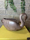 VTG Frankoma 228 Swan Flower Pot. Earthy Browns. MCM. 8x5.