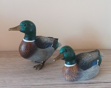 2 Enten Stockenten von Malevolti, teils aus Messing