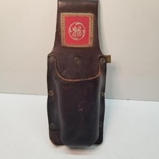 Vintage General Electric GE Heavy Duty Leather Tool Pouch Belt CC-488-GE