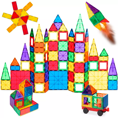 Best Choice Products SKY2845 110-Piece Kids Magnetic Tiles Set