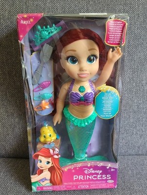 Disney Prinzessin Meine singende Freundin Arielle & Flunder Puppe beleuchtet **KARTONSCHADEN**