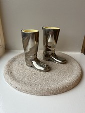 Grenadier Silver Plated Riding Boots Whisky Measures 1oz 1.5oz Set of 2