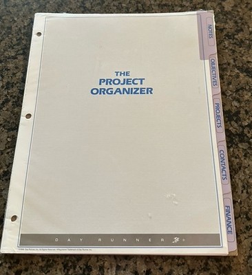 Day Runner 5-Tab Project Organizer 8 1/2'' x 11'' 3-Ring Entrepreneur Edition