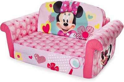 , Children's 1 Flip Open Fo Sofa, Minnie Mouse, by