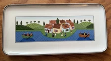 Villeroy & Boch Design Naif Rectangular Sandwich Tray Bread Plate Boaters Laplau