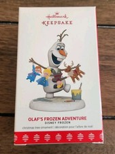 NUOVO Olaf's Frozen Adventure Disney Hallmark 2017 ricordo ornamento bambole di carta