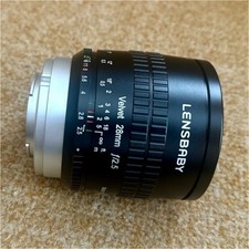 Lensbaby Velvet 28mm f/2.5 Wide Angle Manual Focus Lens Sony E-Mount 67mm