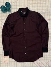 Dolce & Gabbana Double Collar Button Up Y2K Club Wear 40 - 15 3/4