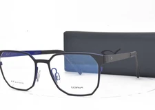 Blackfin Eyeglasses Black Blue Panto Titanium 53-17-145 964 1053