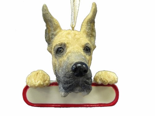 Рождественское украшение для друзей Санты E&S Pets ORN218-66 Палевый дог с короткой стрижкой