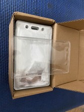 ID Holders Clear Vertical Style Clear Color Box of 50