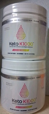 2 Jars ~ Hi-Lyte Keto K1000 Hydration Electrolyte Powder, No Sugar 100 Sev Total