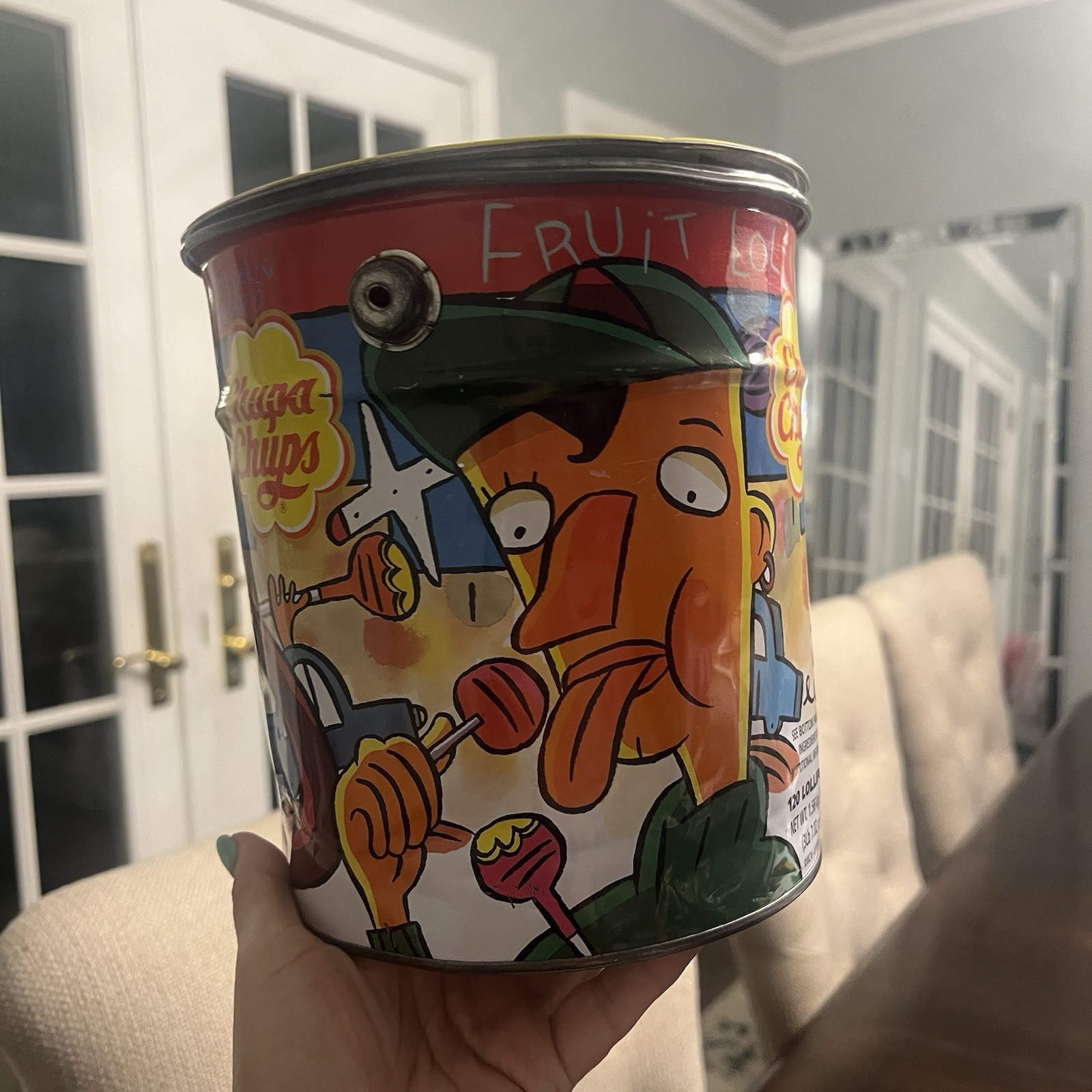 Pair Chupa Chups Ice Cream Lollipop Milk Jug Pail Tins 1st & 2nd Editions