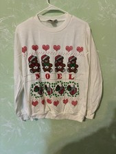Blair  Christmas Bear Noel  Sweatshirt Size Medium