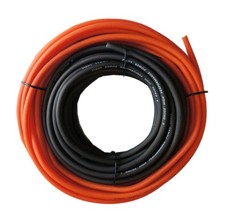 RonDexy 8 Gauge Orange/Black CCA Power/Ground Wire - 25ft Each - Automotive, ...