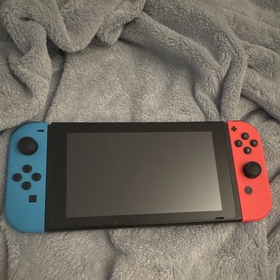 Nintendo Switch HAC-001 Handheld Console 32GB 720p Neon Red/Blue Joy-Con