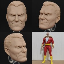 1 12  1 6 Unpainted Shazam Smile Movie Head Carved Model Toys