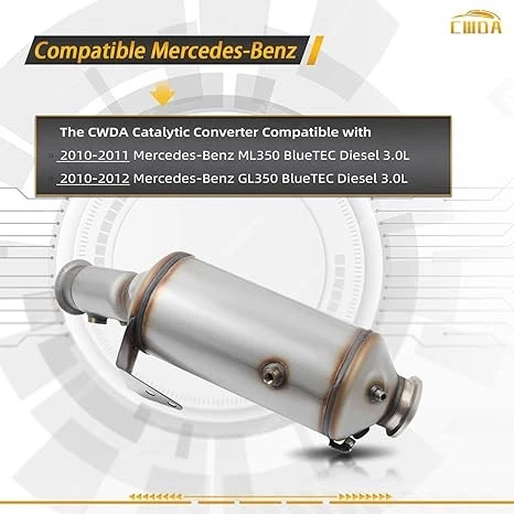 Diesel Particulate Filter DPF For Mercedes ML320 ML350 GL320 GL350 09-12 BlueTEC - Image 4 of 4