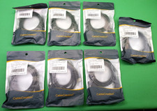 Lot Of 7 DisplayPort to VGA Adapter Cable 6FT DP Male to Female Black NEW