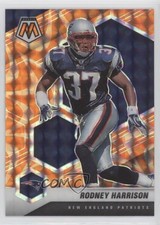 2021 Panini Mosaic Reactive Orange Mosaic Prizm Rodney Harrison #136 0r93