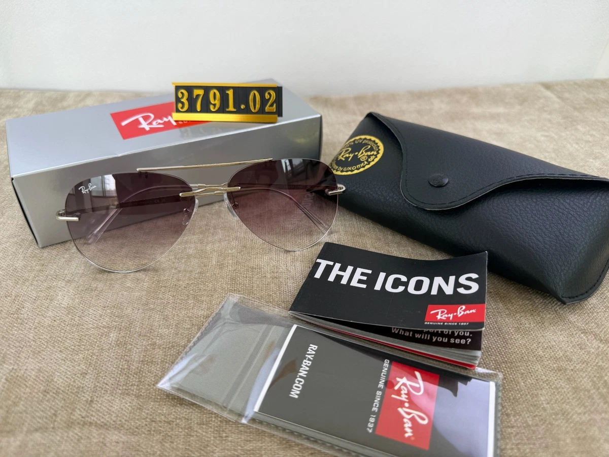 Ray-Ban Silver Purple Sunglasses for Men for sale | eBay