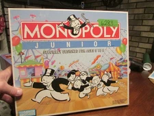 VINTAGE Monopoly Junior Jr. Parker Brothers 1990  Board Game!
