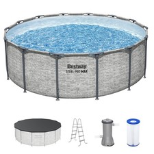 Bestway Steel Pro MAX 14'x48" Round Above Ground Swimming Pool with Pump & Cover