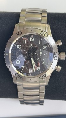 Breguet Type XX Transatlantique Flyback 3820TI/K2/TW9 Titanium Automatic 39mm