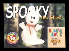 4090 Ty Beanie Baby Spooky The Ghost 126 1998 Series 1 Trading Card TCG CCG