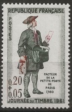 N° 1285**  JOURNEE DU TIMBRE 1961